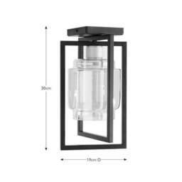 Seattle Industrial Flush Ceiling Light - thumbnail 6