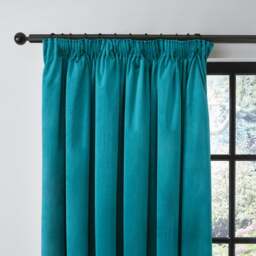 Luxe Velour Pencil Pleat Curtains - thumbnail 1