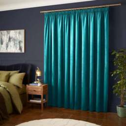 Luxe Velour Pencil Pleat Curtains - thumbnail 4