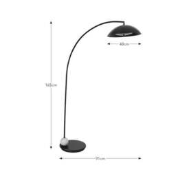 Hotel Marmont Modern 2 Light Arc Floor Lamp - thumbnail 5
