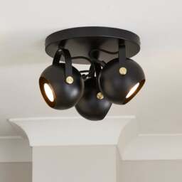 Elements Olympya 3 Light Adjustable Semi Flush Spotlight - thumbnail 1