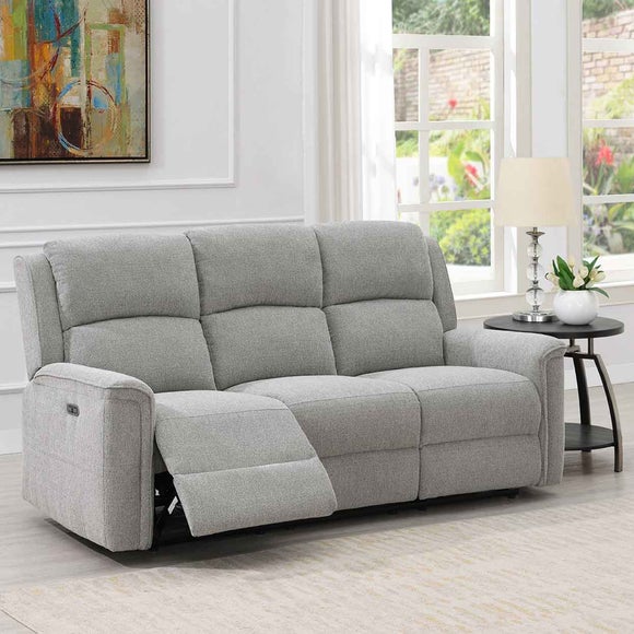 Lanark Chenille Power Recliner 3 Seater Sofa - image 1