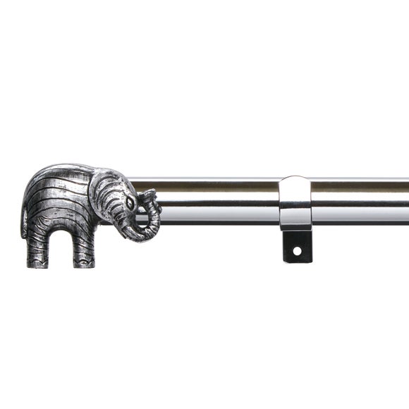 Elephant Extendable Metal Eyelet Curtain Pole