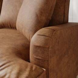 Beatrice Relaxed Faux Leather Corner Storage Sofa Bed - thumbnail 4