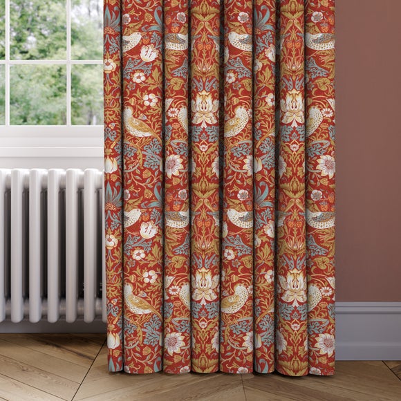 William Morris at Home Strawberry Thief Velvet Made to Measure Curtains - image 1