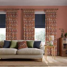 William Morris at Home Strawberry Thief Velvet Made to Measure Curtains - thumbnail 2