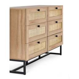 Hollis 6 Drawer Chest, Oak - thumbnail 2