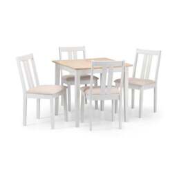 Rufford 4 Seater Two-Tone Dining Table, Ivory - thumbnail 4