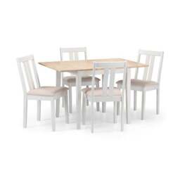 Rufford 4 Seater Two-Tone Dining Table, Ivory - thumbnail 5