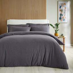 Elements 100% Cotton Jersey Plain Standard Pillowcase Pair - thumbnail 2