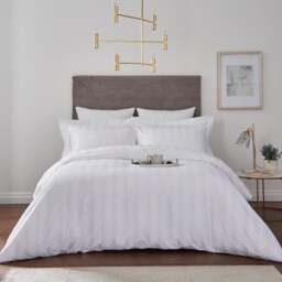 Hotel Stripe 230 Thread Count 100% Cotton Duvet Cover - thumbnail 1