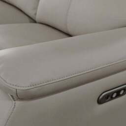 Aspire Kingsmere Leather Power Recliner 5 Seater Corner Sofa - thumbnail 4