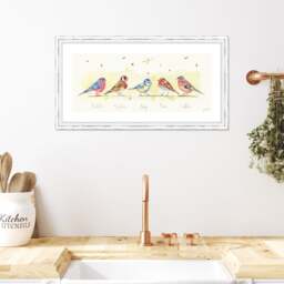 The Art Group Line Of Garden Birds Framed Print - thumbnail 1