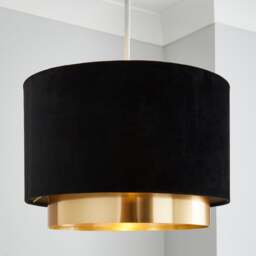 Nesa Two Tier Velvet Lamp Shade - thumbnail 1