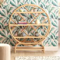 Desser Medium Rattan Etagere Bookcase - thumbnail 1
