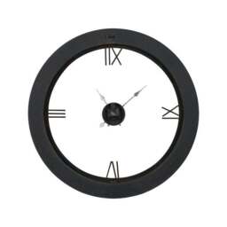 Newborough Burr Wood Effect Open Face Round Wall Clock - thumbnail 5