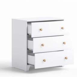 Little Acorns Classic Oak Effect Cot Bed and 3 Drawer Chest Nursery Set - thumbnail 6