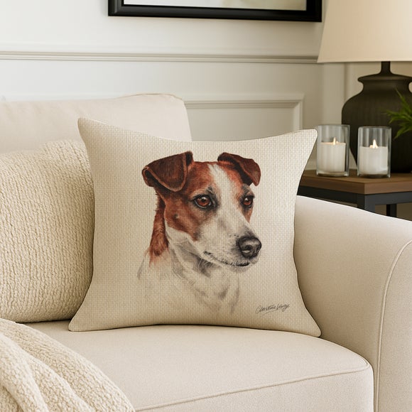 Christine Varley Jack Russell Square Cushion - image 1
