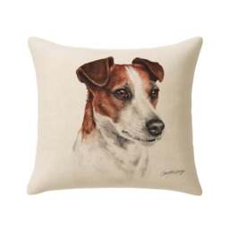 Christine Varley Jack Russell Square Cushion - thumbnail 3