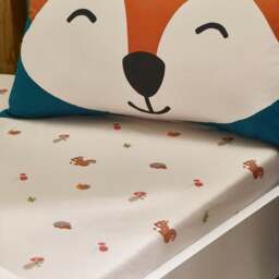 Catherine Lansfield Fox and Woodland Friends Fitted Bed Sheet