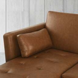 Selma Faux Leather Corner Double Sofa Bed - thumbnail 5