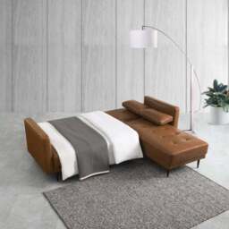 Selma Faux Leather Corner Double Sofa Bed - thumbnail 3
