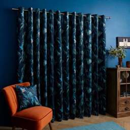Kingfisher Eyelet Curtains - thumbnail 4