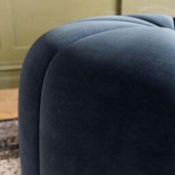 Pumpkin Velvet Footstool - thumbnail 3