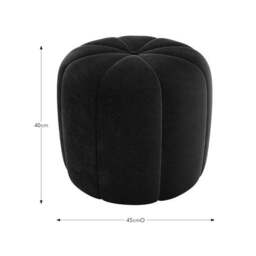 Pumpkin Velvet Footstool - thumbnail 6