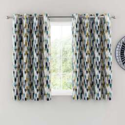 Kelso Cut Velvet Eyelet Curtains - thumbnail 4