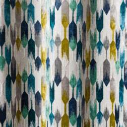 Kelso Cut Velvet Eyelet Curtains - thumbnail 3