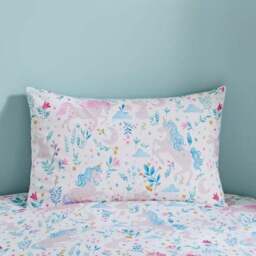 Unicorn Meadow Polycotton Duvet Cover & Pillowcase Set - thumbnail 2