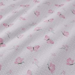 Butterfly Seersucker 100% Cotton Duvet Cover & Pillowcase Set - thumbnail 3