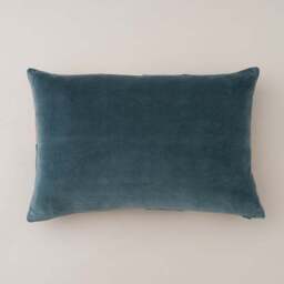 Clara Patchwork Velvet Rectangle Cushion - thumbnail 5