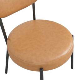 Smith Faux Leather Set of 2 Dining Chairs - thumbnail 6