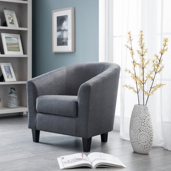 Hugo Linen Tub Chair - image 1