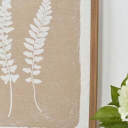 Set Of 2 Green & Natural Fern Framed Canvases - thumbnail 2