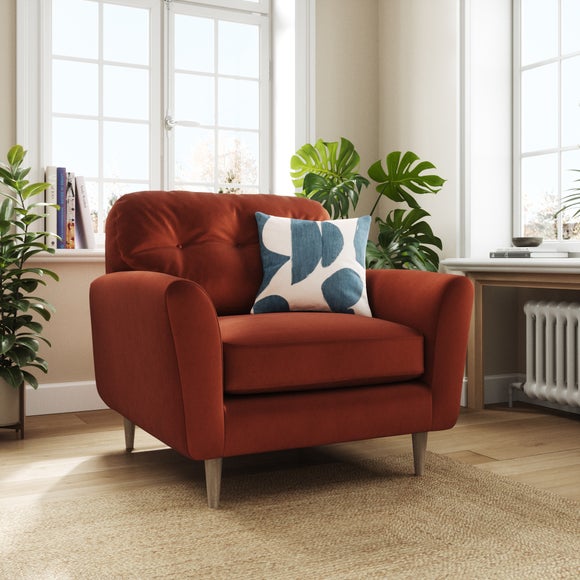 Sven Opulent Velvet Snuggle Chair - image 1