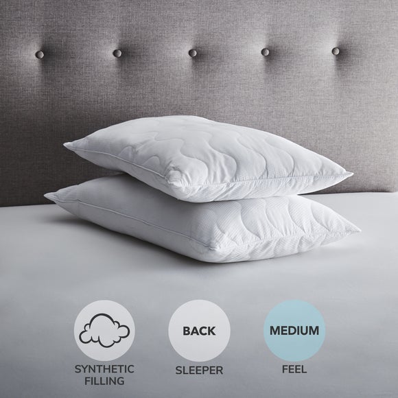 Fogarty Pack of 2 Light & Lofty Warm Waffle Back Sleeper Pillows - image 1