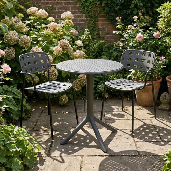 Bergen Round Bistro Table with 2 Karin Armchairs - image 1