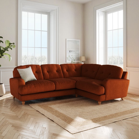 Martha Matte Plush Velvet Full Corner Sofa - image 1