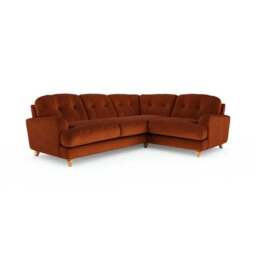 Martha Matte Plush Velvet Full Corner Sofa - thumbnail 6
