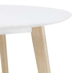 Casa 4 Seater Round Dining Table, White - thumbnail 4