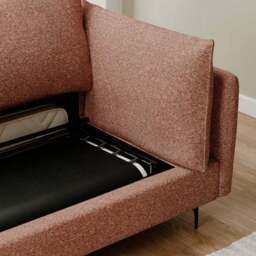 Ruby Fleck Chenille 2 Seater Sofa Bed - thumbnail 3