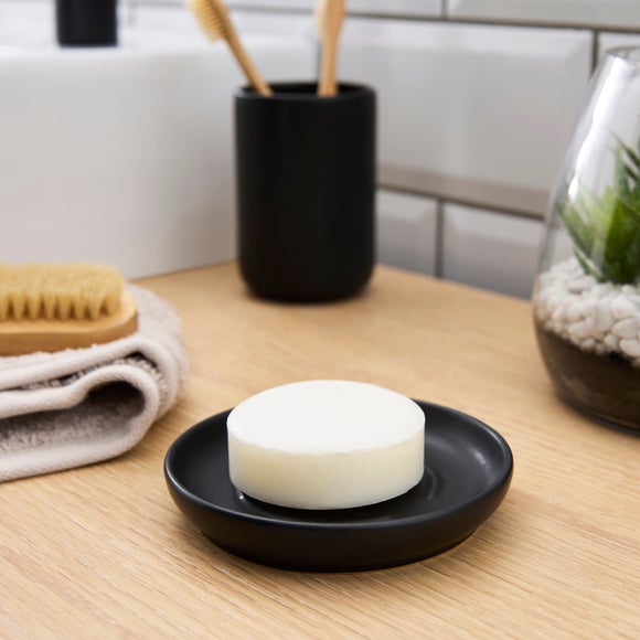 Matte Black Soap Dish - image 1