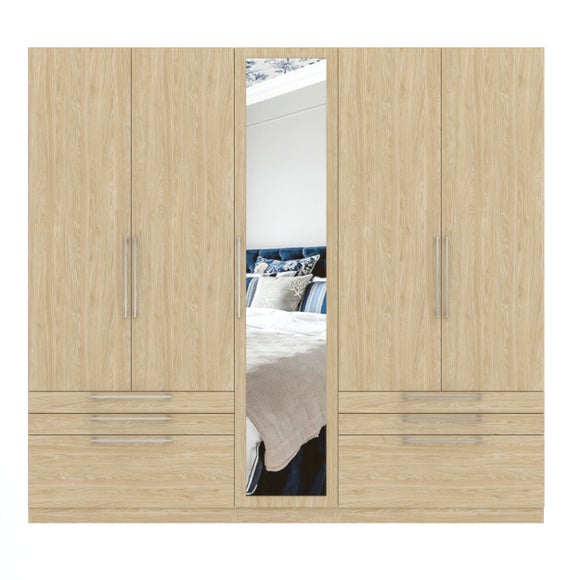 Foster 5 Door 6 Drawer Wardrobe - image 1