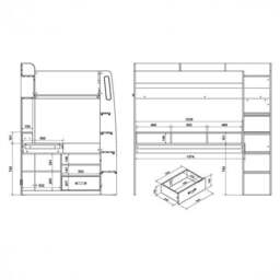 Kyrk Gaming High Sleeper Bed Frame - thumbnail 4