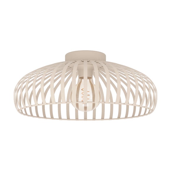 EGLO Mogano Scandi Caged Semi Flush Ceiling Light - image 1