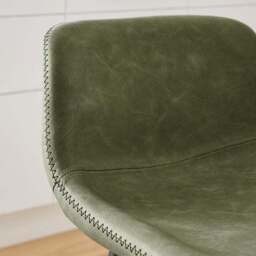 Jayden Counter Height Bar Stool, Faux Leather - thumbnail 3