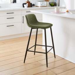 Jayden Counter Height Bar Stool, Faux Leather - thumbnail 2